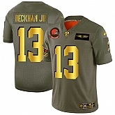 Nike Browns 13 Odell Beckham Jr. 2019 Olive Gold Salute To Service Limited Jersey Dyin,baseball caps,new era cap wholesale,wholesale hats